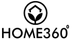 HOME360 logo featuring a circular design with a house icon and steering wheel symbol