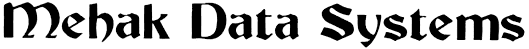 Mehak Data Systems logo - professional company branding in elegant black typography