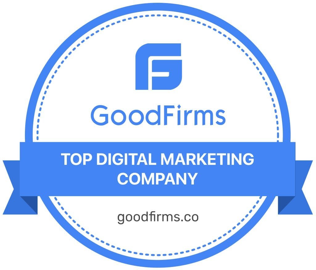 GoodFirms Top Digital Marketing Company badge awarded to Digital Mojo, Hyderabad